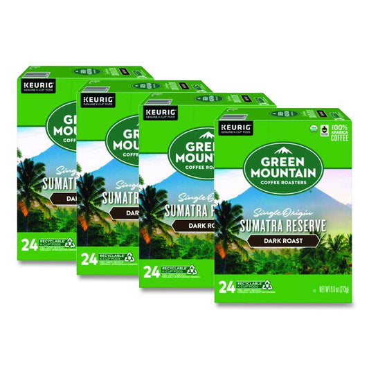 Fair Trade Organic Sumatran Extra Bold Coffee K-Cups, 96/Carton