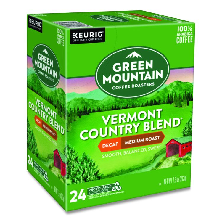 Vermont Country Blend Decaf Coffee K-Cups, 96/Carton