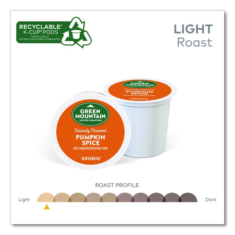 Fair Trade Certified Pumpkin Spice Flavored Coffee K-Cups, 24/Box