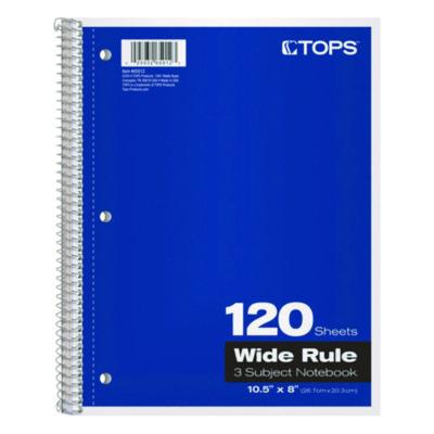 TOP65012 NOTEBOOK,WD RL,3SUB,AST