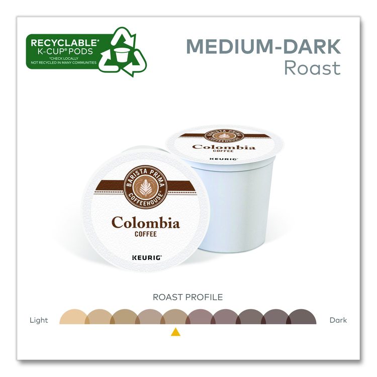 Colombia K-Cups Coffee Pack, 24/Box