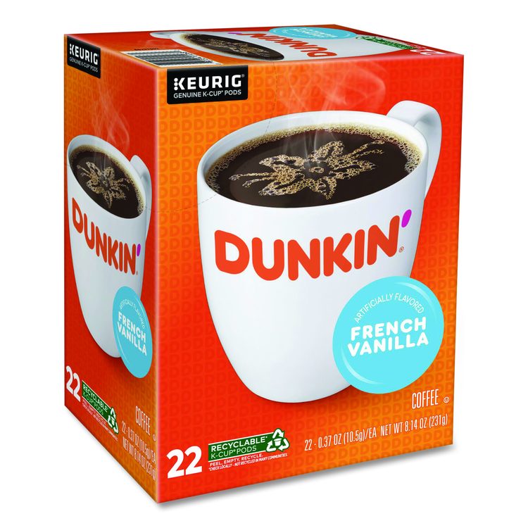 K-Cup Pods, French Vanilla, 22 Pods/Box