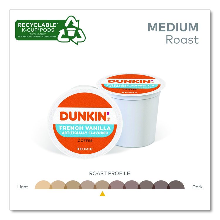 K-Cup Pods, French Vanilla, 22 Pods/Box