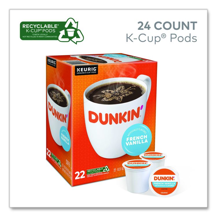 K-Cup Pods, French Vanilla, 22 Pods/Box
