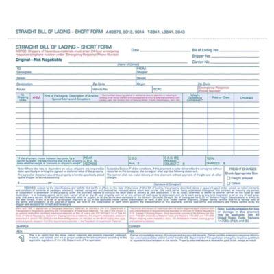 ABFB3876 FORM,3PT,BILL OF LDNG,250