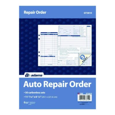 ABFGT3810 FORM,GARAGE RPR,3PT,50/PK
