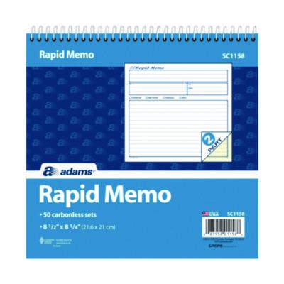 ABFSC1158 BOOK,RAPID MEMO,50ST/BK