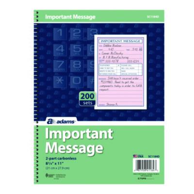 ABFSC1184D BOOK,PHONE MESSAGE 200ST