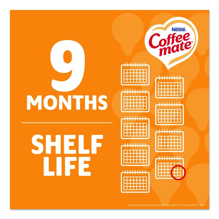Liquid Coffee Creamer, Pumpkin Spice, 0.38 oz Mini Cups, 50/Box, 4 Boxes/Carton