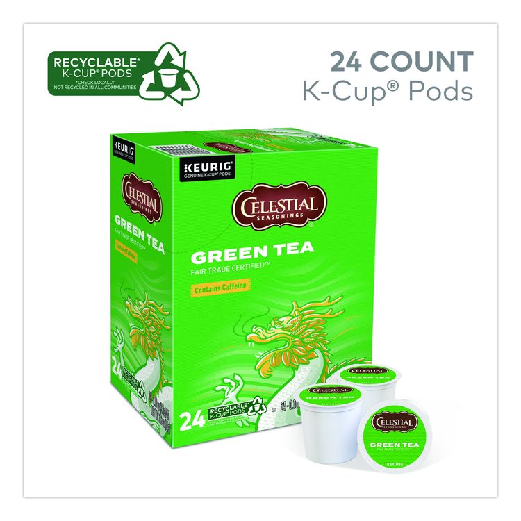 Green Tea K-Cups, 24/Box