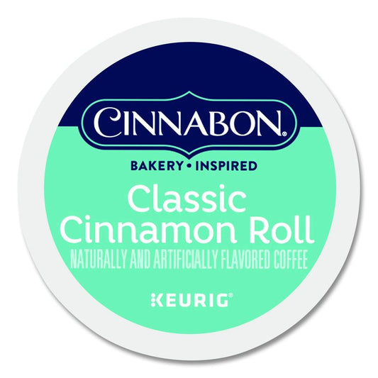 Cinnabon Classic Cinnamon Roll Coffee K-Cups, 96/Carton