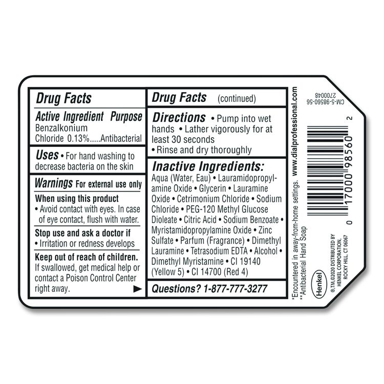 Antibacterial Gold Liquid Hand Soap Refill for Versa Dispenser, Floral Scent, 15 oz (Each)