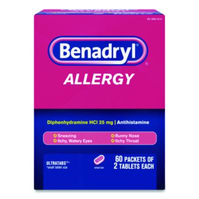 JOJ17060 TABLET,BENADRYL,60/BX,2PK