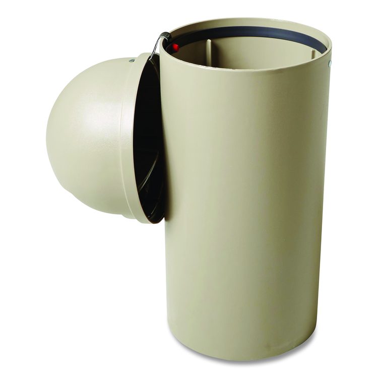 Marshal Classic Container, 15 gal, Plastic, Beige