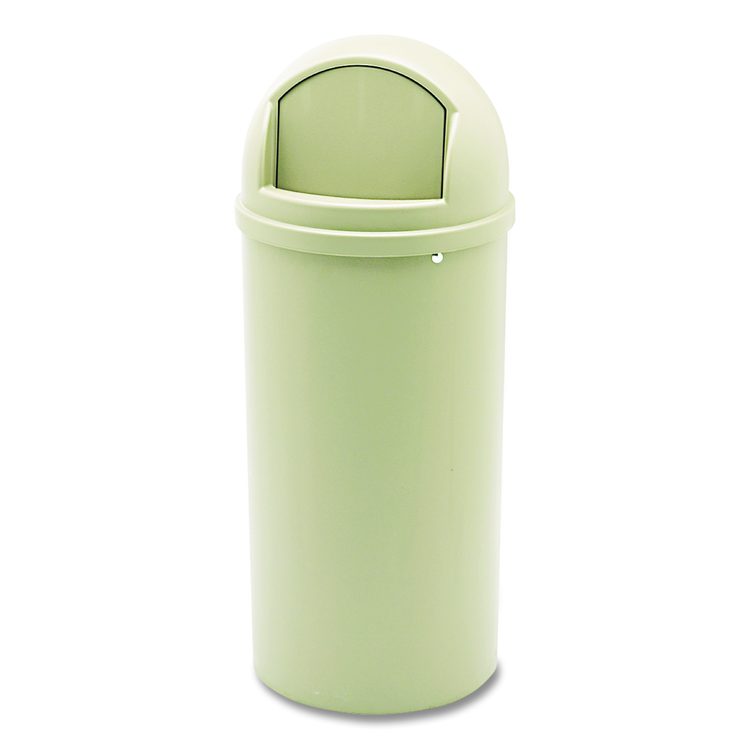 Marshal Classic Container, 15 gal, Plastic, Beige
