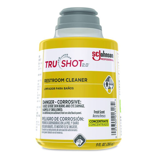TruShot 2.0 Restroom Cleaner, Fresh Scent, 9 oz Cartridge, 4/Carton