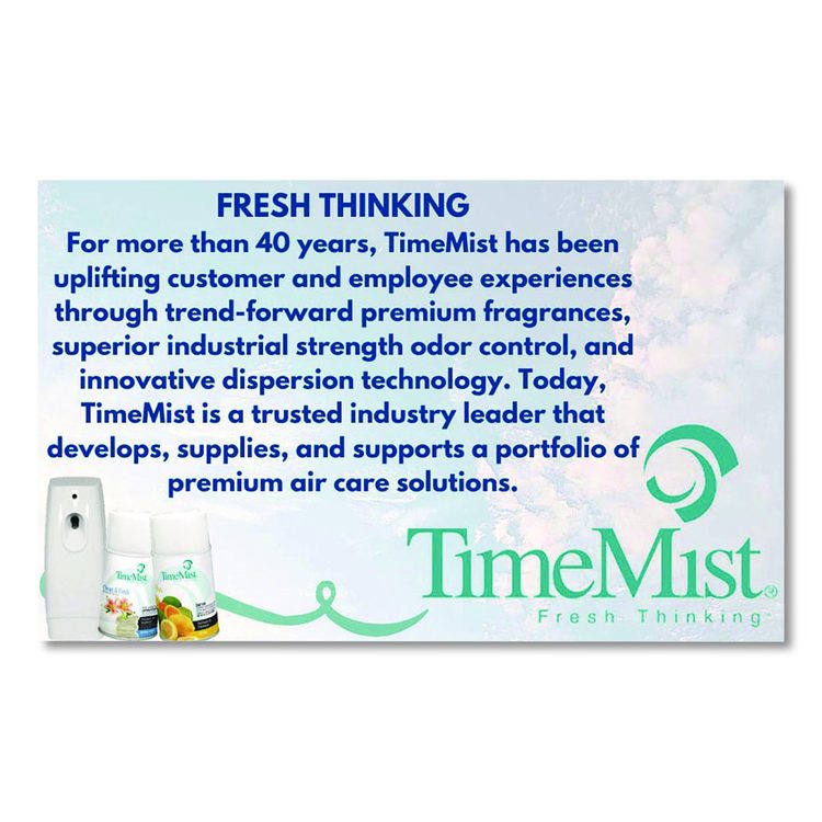 Premium Metered Air Freshener Refill, Dutch Apple and Spice, 7.1 oz Aerosol Spray, 12/Carton