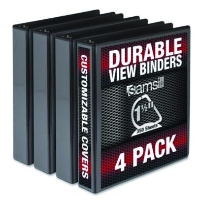 SAMMP46450 BNDR,DU,1.5",VW,DR,4PK,BK