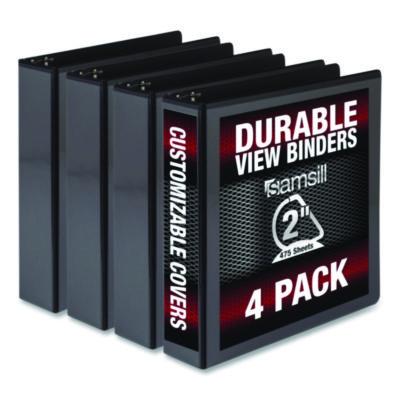 SAMMP46460 BNDR,DUR,2",VW,DR,4PK,BK