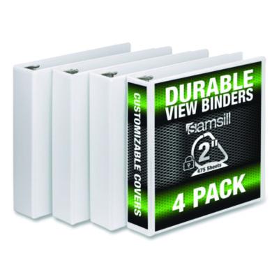 SAMS66467 BNDR,DUR,2",VW,DR,4PK,WH