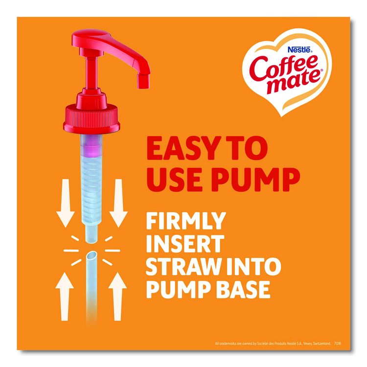 Liquid Creamer Pump Bottle, Caramel, 50.7 oz Pump Bottle