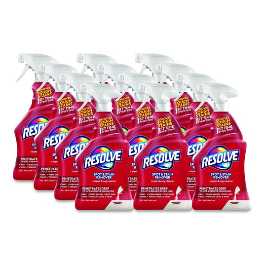 Triple Oxi Advanced Trigger Carpet Cleaner, Fresh Linen Scent, 22 oz Spray Bottle, 12/Carton