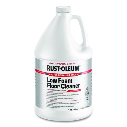 Professional Low Foam Floor Cleaner Concentrate, Lemon Scent, 1 gal Bottle, 4/Carton