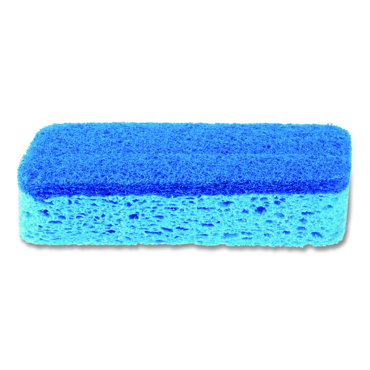 All Surface Scrubber Sponge, 2.5 x 4.5, 0.9" Thick, Dark Blue/Light Blue (Each)