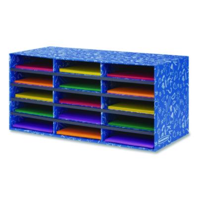 FEL3384301 ORGANIZER,SRTER,15COMP,BL
