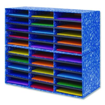 FEL3384401 ORGANIZER,SRTER,30COMP,BL