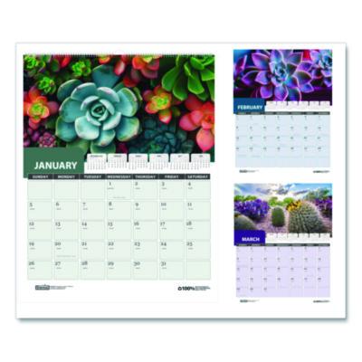 HOD317 CALENDAR,SUCCULENT WALL