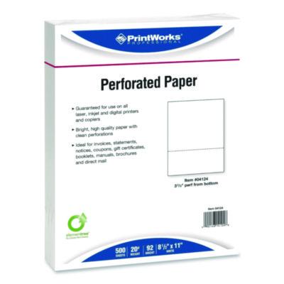 PWK04124P PAPER,WH,81/2X1120,PERF