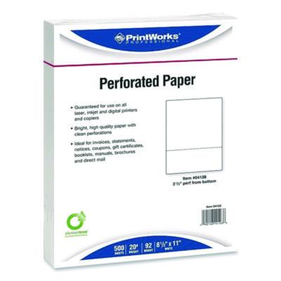 PWK04128 PAPER,WH,81/2X1120,PERF