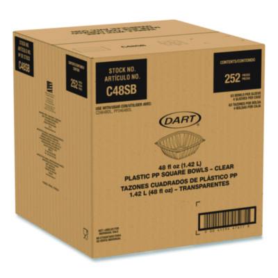 DCCC48SB BOWL,PLASTIC SQUARE,CLR