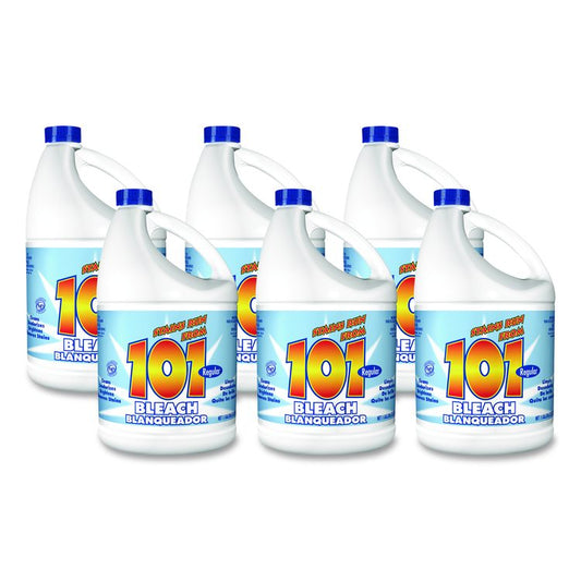 Regular Cleaning Low Strength Bleach, Regular Scent, 1 gal Bottle,  6/Carton