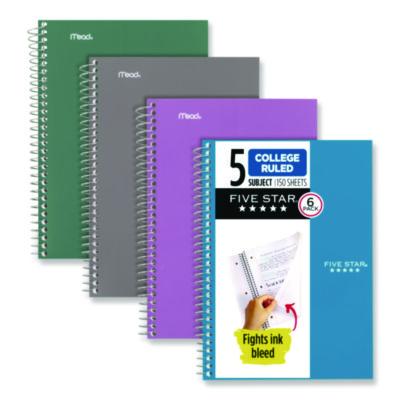 MEA840030A NOTEBOOK,5SUB CR,6PK,AST