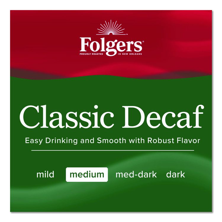 Classic Decaf Ground Coffee Fraction Pack, Classic Roast Decaf, 1.5 oz, 42/Carton