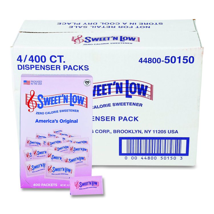 Sugar Substitute, 1 g Packet, 400/Box, 4 Box/Carton
