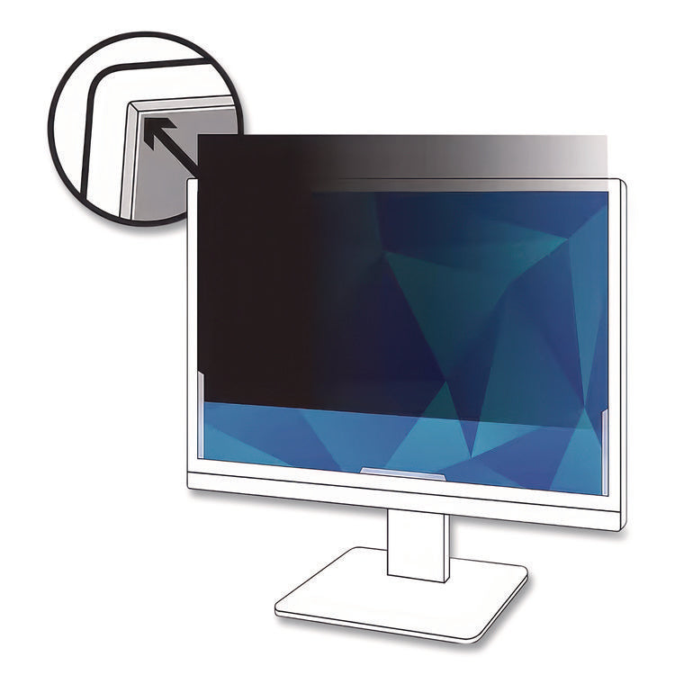 Frameless Blackout Privacy Filter for 22" Widescreen Flat Panel Monitor, 16:10 Aspect Ratio