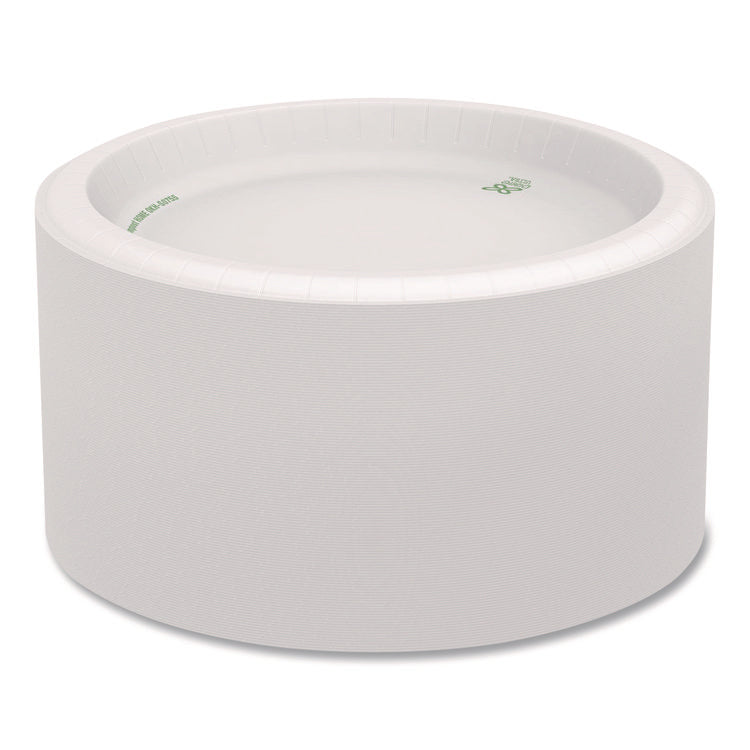 Heavy-Weight Paper Plates, 8.5" dia, 125/Pack, 4 Packs/Carton