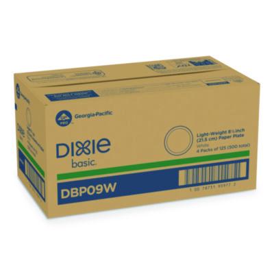 DXEDBP09W PLATE,PPR,9",125/PK,WH