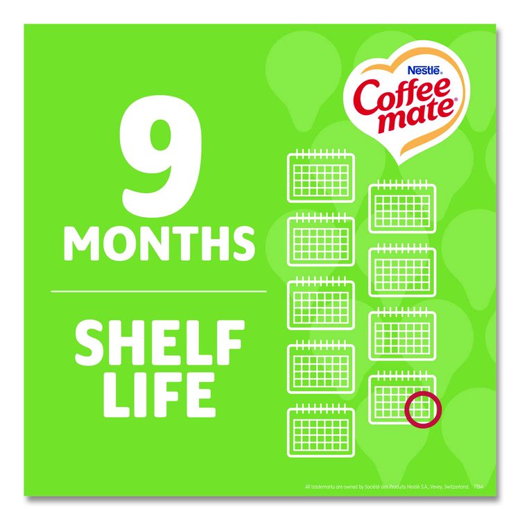 Liquid Coffee Creamer, Irish Cream, 0.38 oz Mini Cups, 50/Box