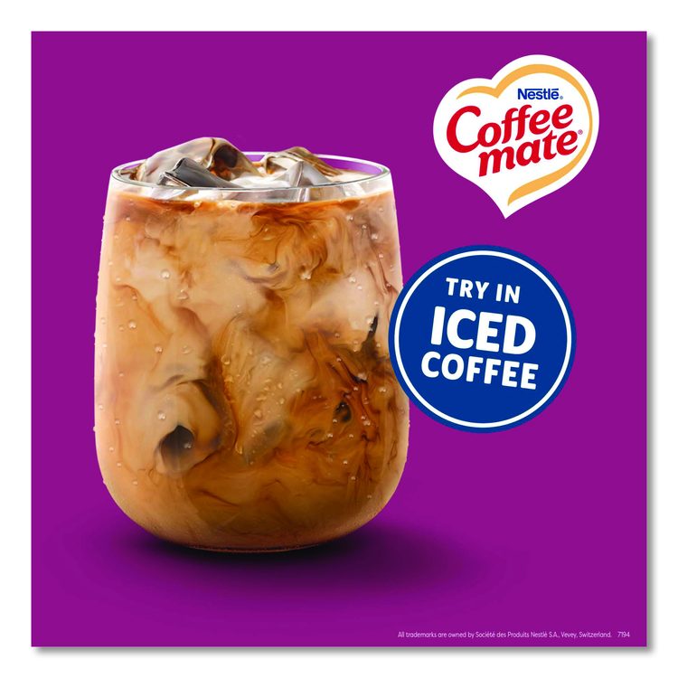 Liquid Coffee Creamer, Salted Caramel Chocolate, 0.38 oz Mini Cups, 50/Box, 4 Boxes/Carton