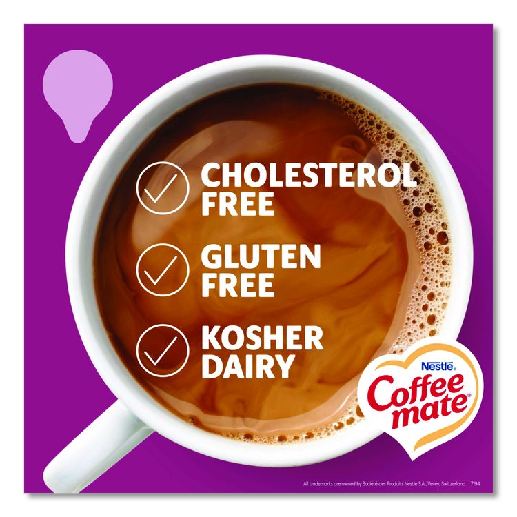 Liquid Coffee Creamer, Salted Caramel Chocolate, 0.38 oz Mini Cups, 50/Box, 4 Boxes/Carton