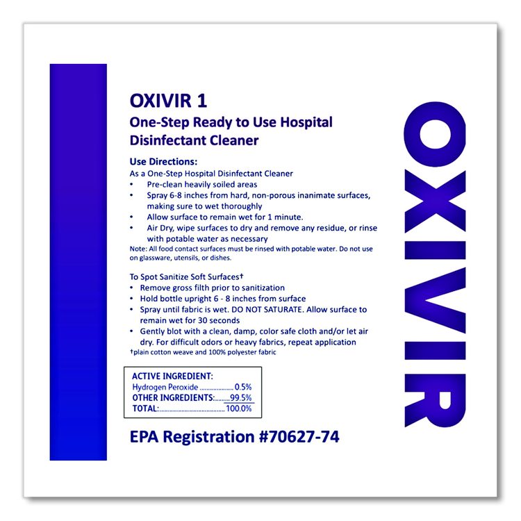 Oxivir TB, Natural Cherry Almond Scent, 3.78 L Container, 4/Carton