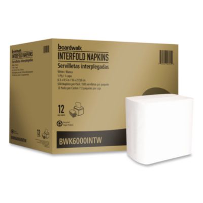 BWK6000INTW NAPKINS,INTERFOLDED,12PKS
