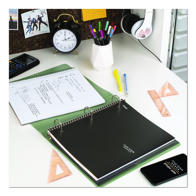Wirebound Notebook, 1-Subject, Quadrille Rule (4 sq/in), Randomly Assorted Cover Color, (100) 11 x 8.5 Sheets