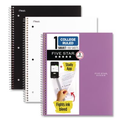 MEA820188 NOTEBOOK,5STAR,CR,3PK,BWP