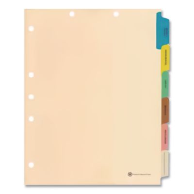 MAQ33159 FOLDER,DIVIDER,SETS,6TAB