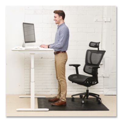DEFCM24142BLKSS CHAIRMAT,SIT/STD,36X48,BK